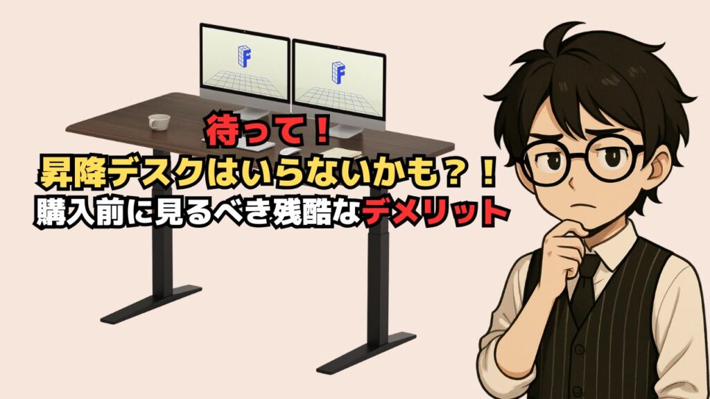 昇降デスクいらない派だった僕が“やっぱ必要だ”と感じた3つの理由と比較