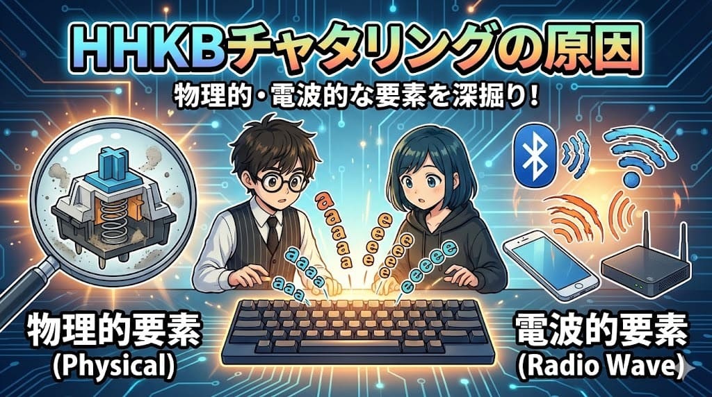 HHKBチャタリングの原因 物理的・電波的な要素を深掘り