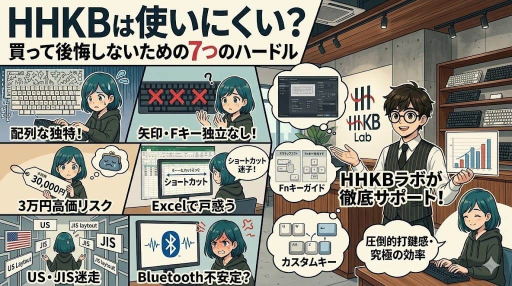 HHKBが「使いにくい」と言われる7つの理由