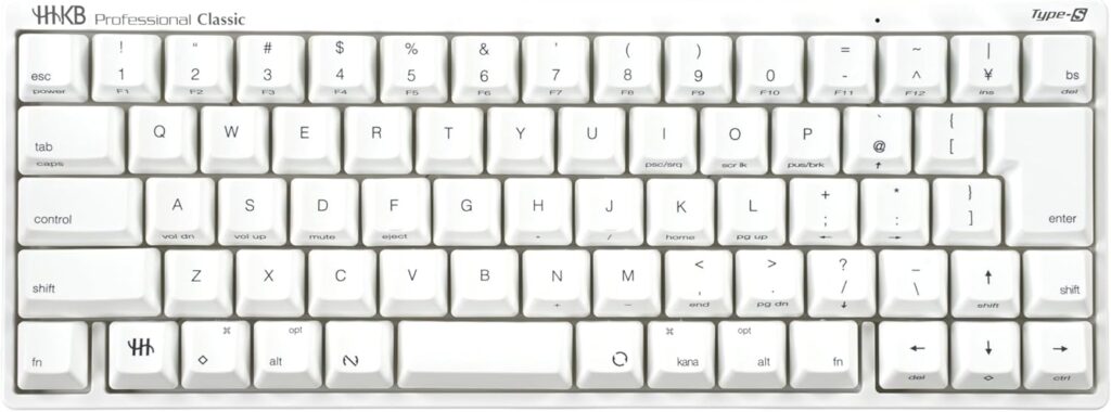 HHKB日本語日本語配列には専用の数字キーがない。